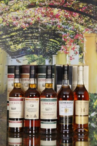Glenmorangie, whisky 5 bouteilles