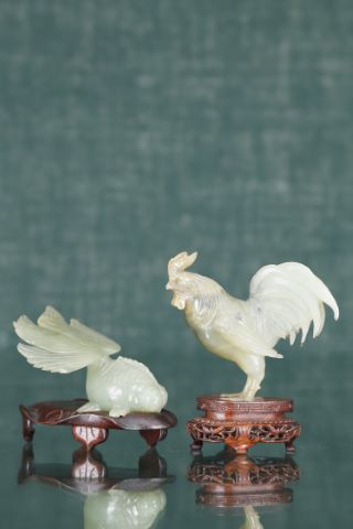 Chine Poisson voilé et coq