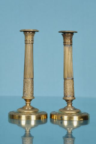 Paire de bougeoirs
