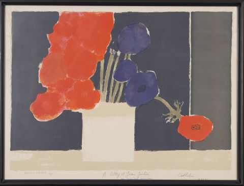 Bernard Cathelin (1919-2004) Bouquet d’anémones...