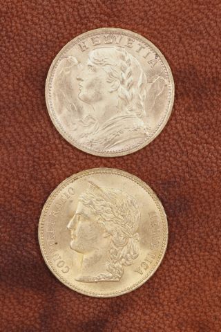 2 pièces de 20 francs or