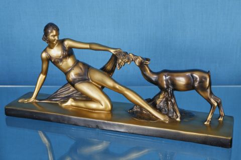 Salvatore Melani (1902-1934) Femme et biche