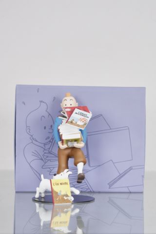 Hergé Moulinsart Statuette Tintin tenant...