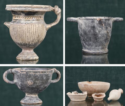Ensemble de 7 objets antiques