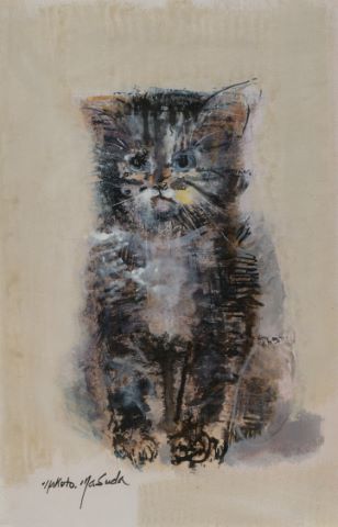 Makoto Masuda (1905- circa 1989) Le Chat
