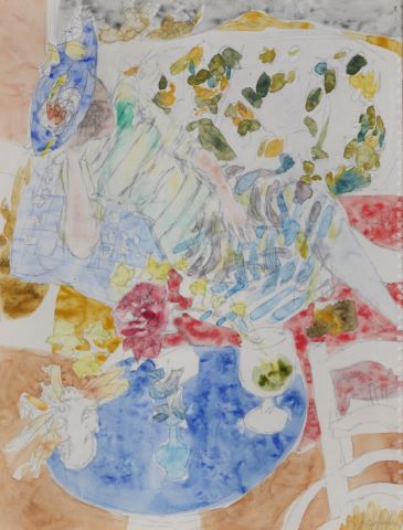 Femme sur le divan