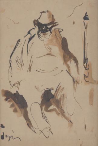 Sylvain Vigny (1903-1970) Homme assis