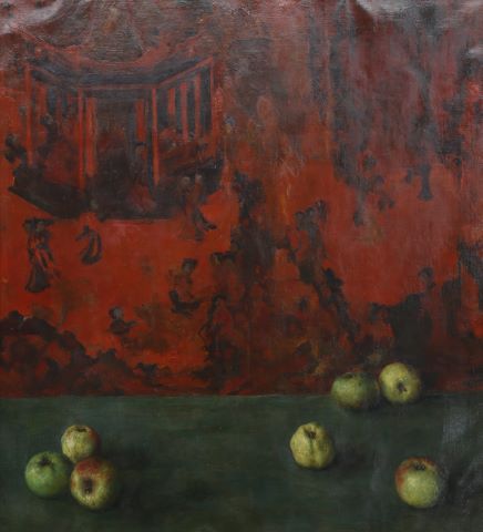 Nature morte aux pommes vertes