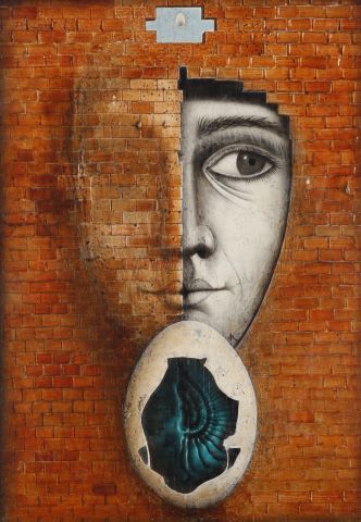 Visage emmuré