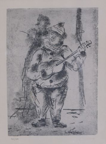 Arlequin à la guitare