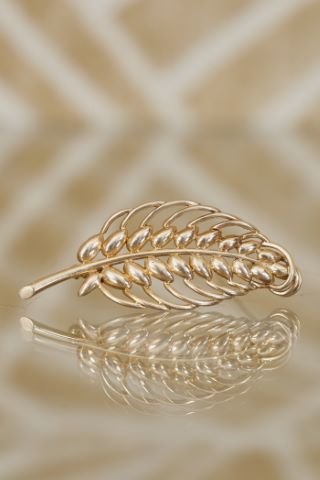Broche feuille