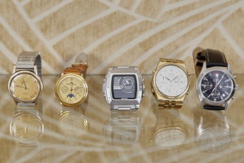 5 montres bracelet d’homme