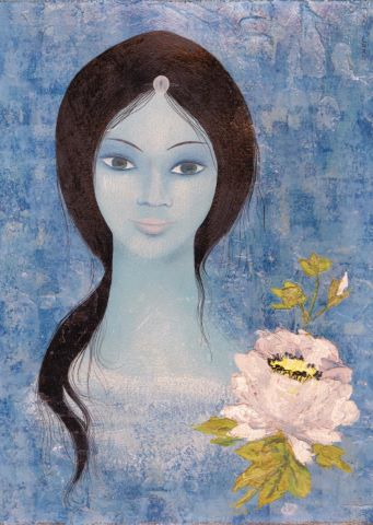 Femme à la fleur