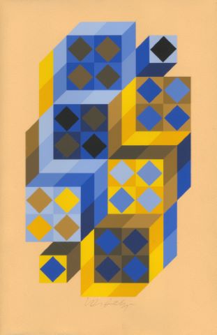 Victor Vasarely (1906-1997) Composition