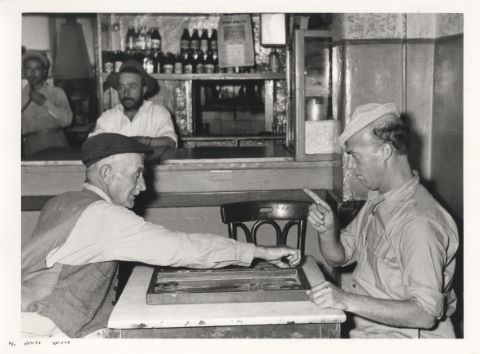 Boris Carmi (1914-2002) Joueurs au café
