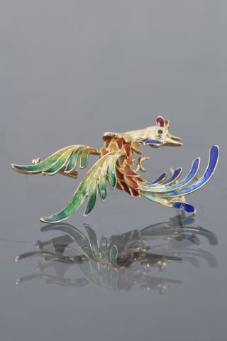 Broche au coq