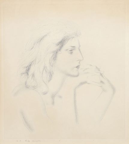 Femme en profil