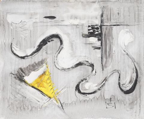 Saint Maur (1906-1979) Composition abstraite