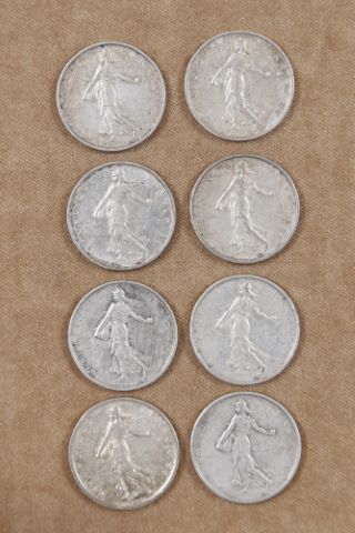 30 pièces de 5 francs semeuse