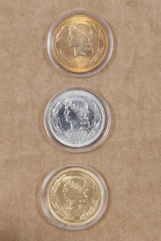3 écus commémoratifs Europa