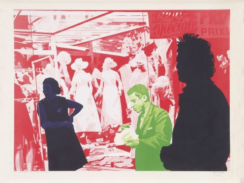 Le Peintre et le modèle. Rouge de cadmium clair