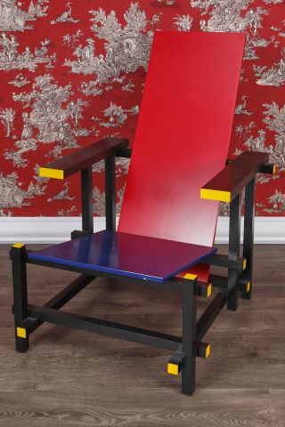 Red Blue Chair - chaise constructiviste De Stijl