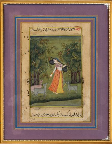 Miniature indienne encadrée