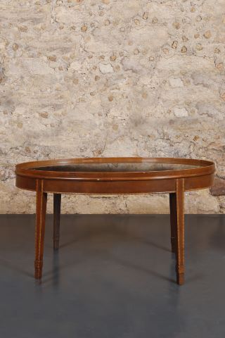 Table basse ovale
