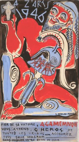 Important ensemble d’affichettes, de cartes et œuvres originales préparatoires relatives…