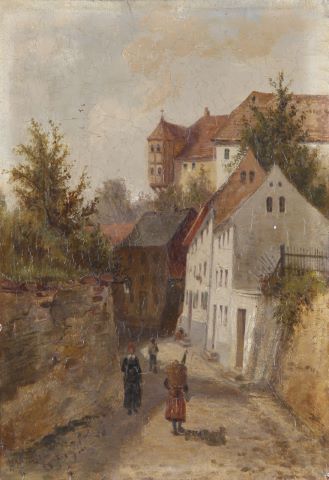 Die Leinewebergasse zu Meissen