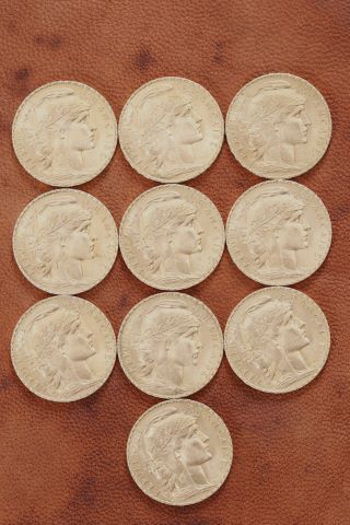 10 pièces de 20 francs or