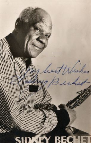 Sidney Bechet (1897-1959) Autographe