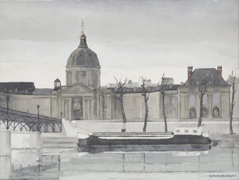 L’Institut et le Pont des Arts