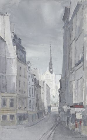 Notre-Dame de Paris vue depuis la place Maubert
