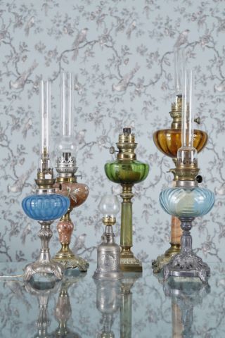 6 lampes à pétrole