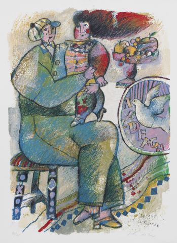 Théo Tobiasse (1927-2012) L’Enfant et la colombe