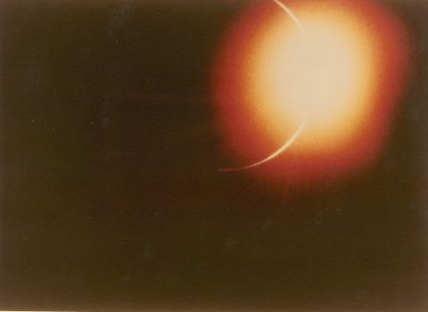 Eclipse terrestre par le disque noir de la Lune, Apollo…