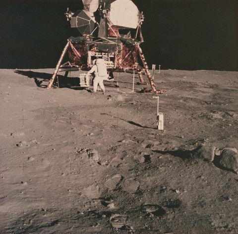 Buzz Aldrin près du module lunaire, Apollo 11