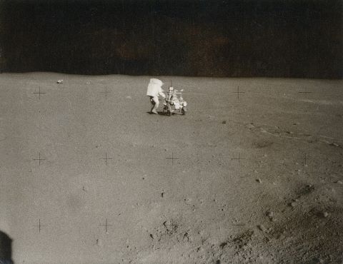 Edgar Mitchell sur le sol lunaire, Apollo 14