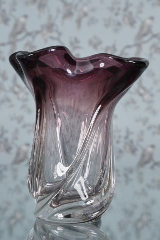 Vase quadrilobé bicolore