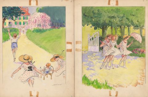 5 illustrations pour Les Malheurs de Sophie, éd. Hachette