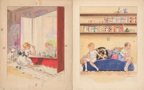 5 illustrations pour Les Malheurs de Sophie, éd. Hachette