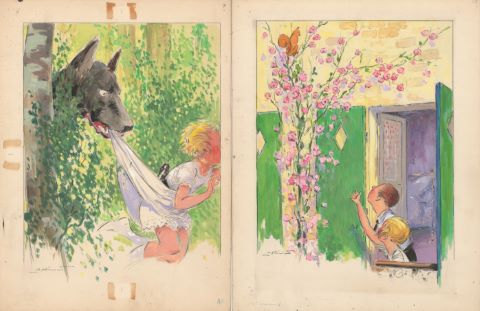 5 illustrations pour Les Malheurs de Sophie, éd. Hachette