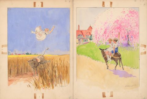 6 illustrations pour Les Malheurs de Sophie, éd. Hachette