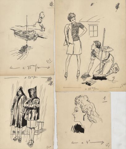 André Galland (1886-1965) 13 illustrations...