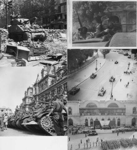 Environ 20 photographies de la libération de Paris