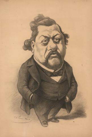 Fallières et Zola [2 caricatures]