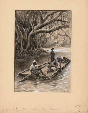 Georges Roux (1850-1929) Le Village aérien...