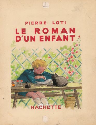 Le Roman d’un enfant de Pierre Loti, maquette de couverture