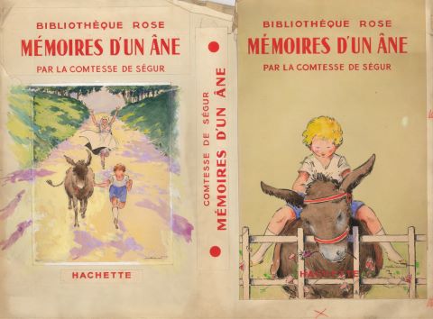 Mémoires d’un âne par la Comtesse de Ségur, double page…